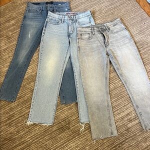 Lucky Brand Women's Straight Leg Jeans in Blue and Gray